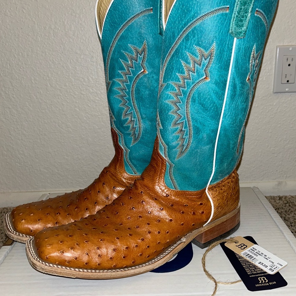 Anderson Bean Ostrich Exotic Boots (Size: Men’s 13D)